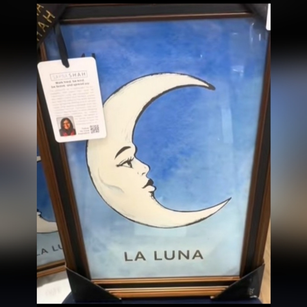 Sapna Shah Loteria La Luna  Art Print - 12x18